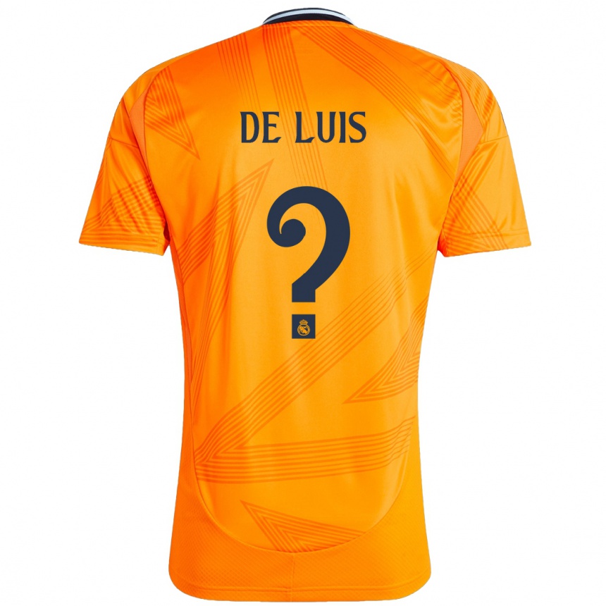 Niño Fútbol Camiseta Mario De Luis #0 Naranja 2ª Equipación 2024/25