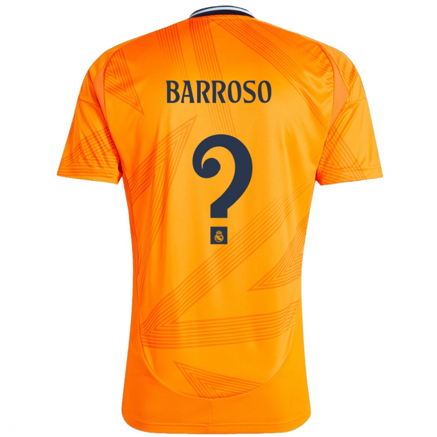 Niño Fútbol Camiseta Jaime Barroso #0 Naranja 2ª Equipación 2024/25