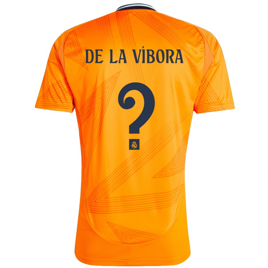 Niño Fútbol Camiseta David De La Víbora #0 Naranja 2ª Equipación 2024/25