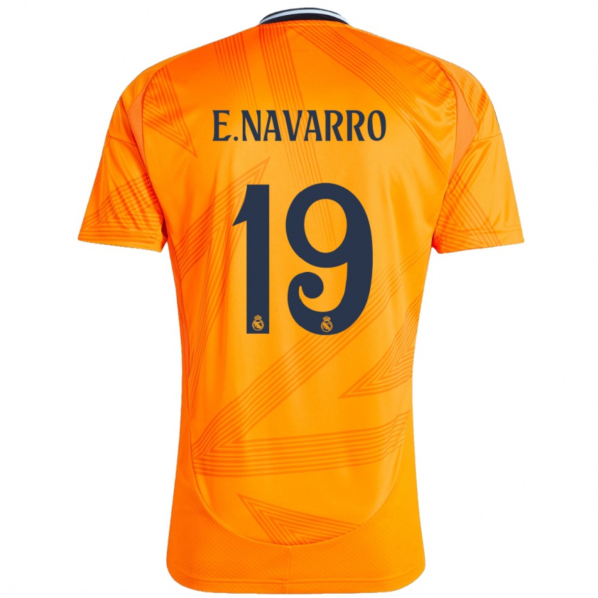 Niño Fútbol Camiseta Eva Navarro #19 Naranja 2ª Equipación 2024/25