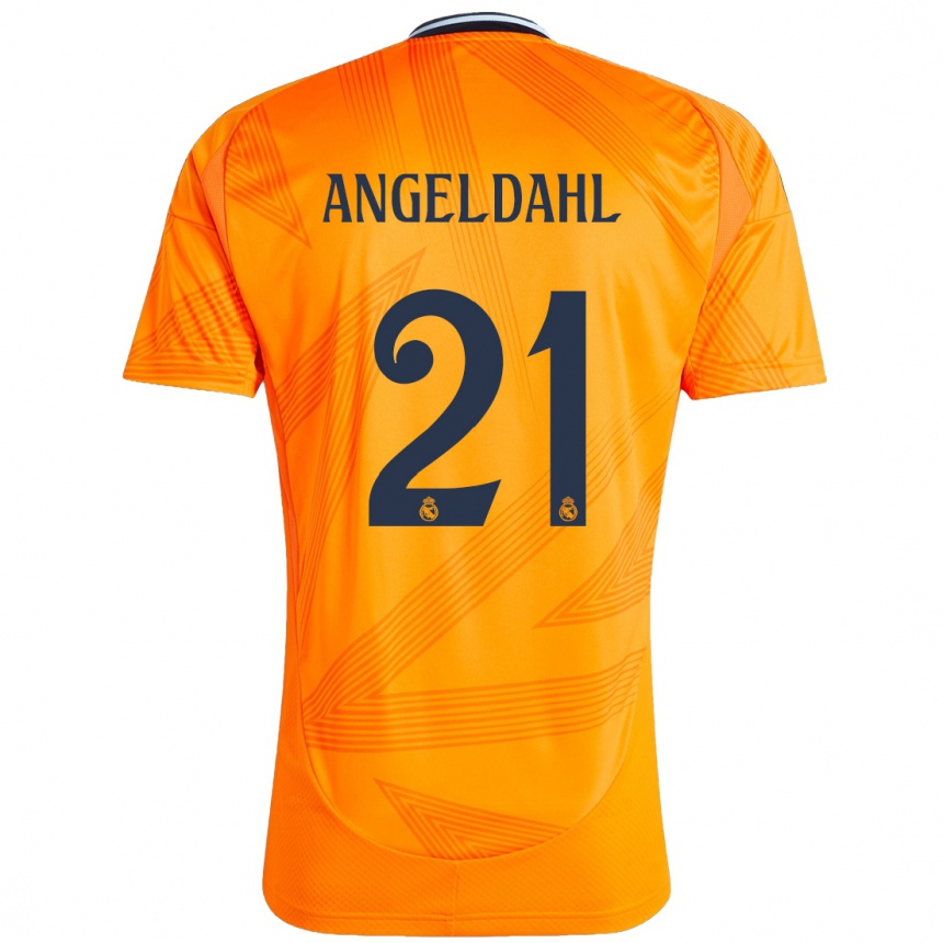 Niño Fútbol Camiseta Filippa Angeldahl #21 Naranja 2ª Equipación 2024/25