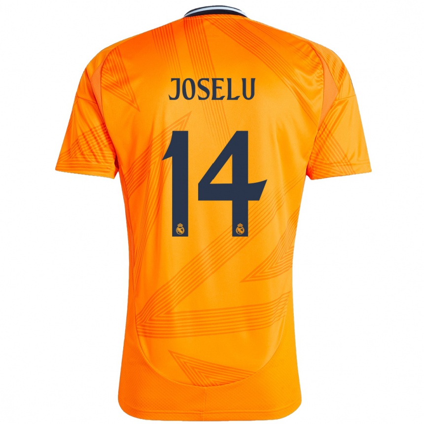 Niño Fútbol Camiseta Joselu #14 Naranja 2ª Equipación 2024/25