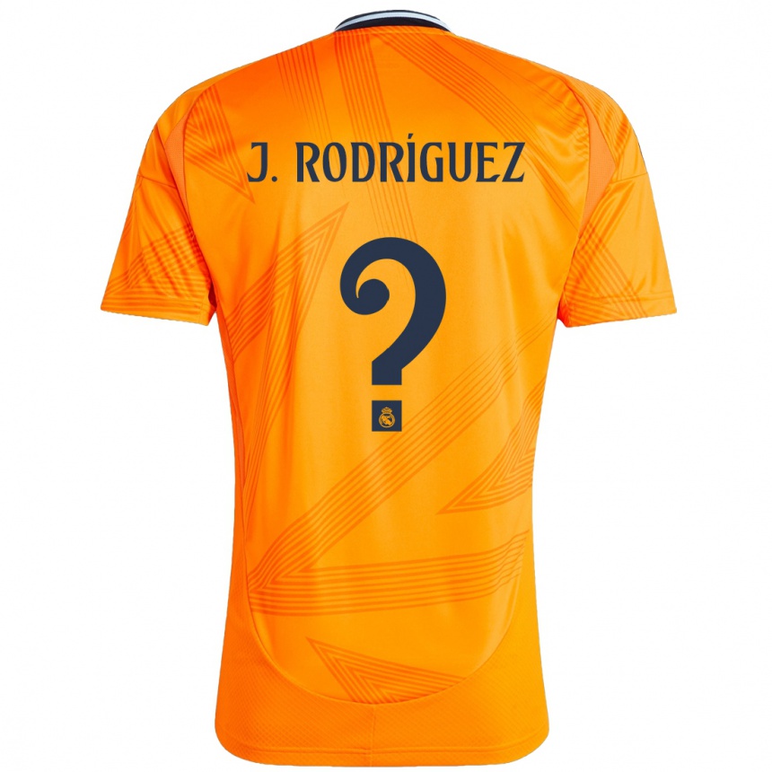 Niño Fútbol Camiseta Juan Rodríguez #0 Naranja 2ª Equipación 2024/25