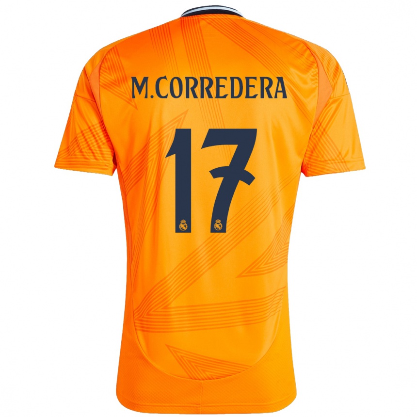 Niño Fútbol Camiseta Marta Corredera #17 Naranja 2ª Equipación 2024/25