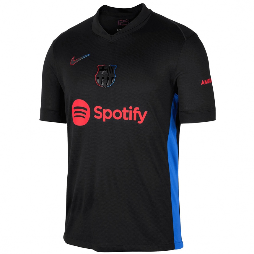 Niño Fútbol Camiseta Josep Cerda #0 Negro Rojo 2ª Equipación 2024/25