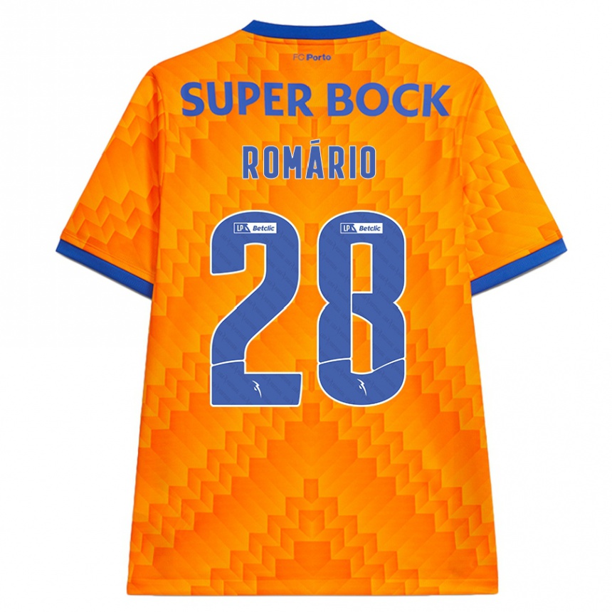 Niño Fútbol Camiseta Romário Baró #28 Naranja 2ª Equipación 2024/25