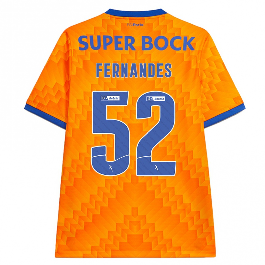 Niño Fútbol Camiseta Martim Fernandes #52 Naranja 2ª Equipación 2024/25