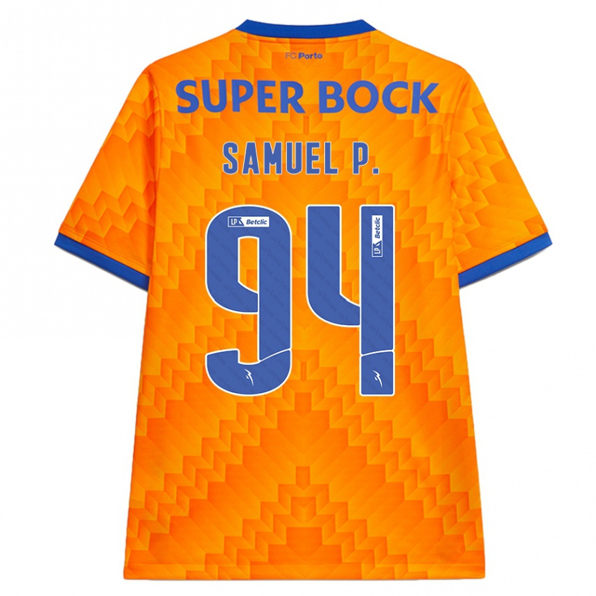 Niño Fútbol Camiseta Samuel #94 Naranja 2ª Equipación 2024/25