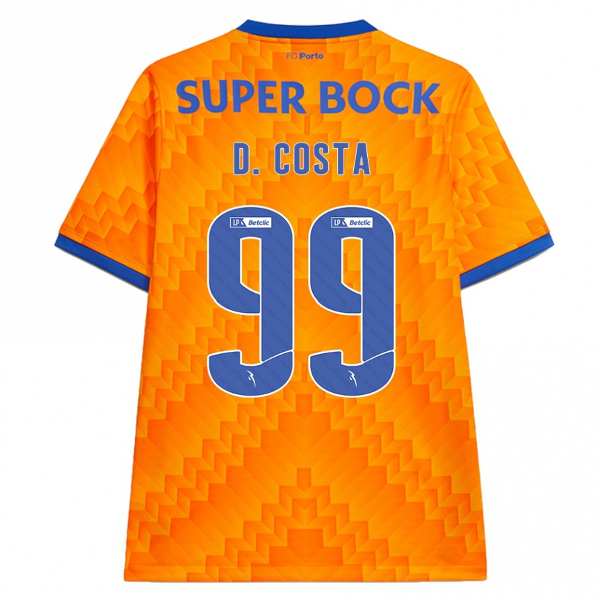 Niño Fútbol Camiseta Diogo Costa #99 Naranja 2ª Equipación 2024/25