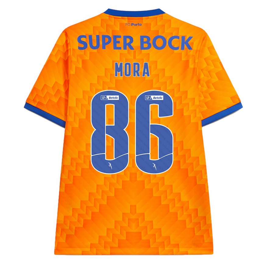 Niño Fútbol Camiseta Rodrigo Mora #86 Naranja 2ª Equipación 2024/25