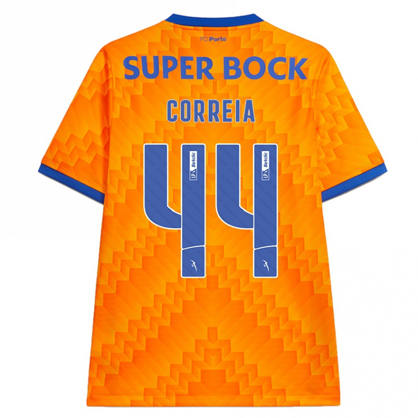 Niño Fútbol Camiseta Romain Correia #44 Naranja 2ª Equipación 2024/25