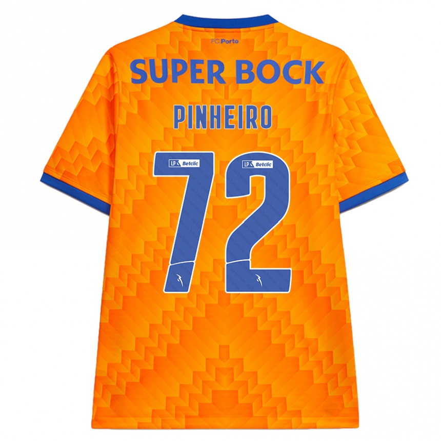 Niño Fútbol Camiseta Rodrigo Pinheiro #72 Naranja 2ª Equipación 2024/25