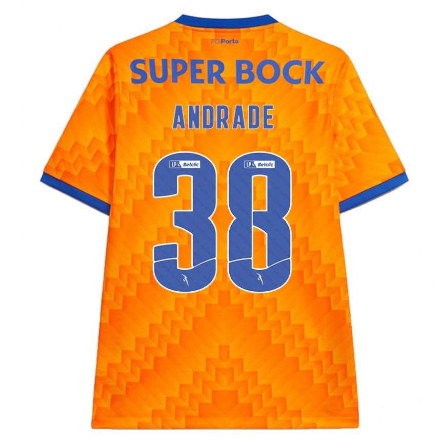 Niño Fútbol Camiseta Fernando Andrade #38 Naranja 2ª Equipación 2024/25