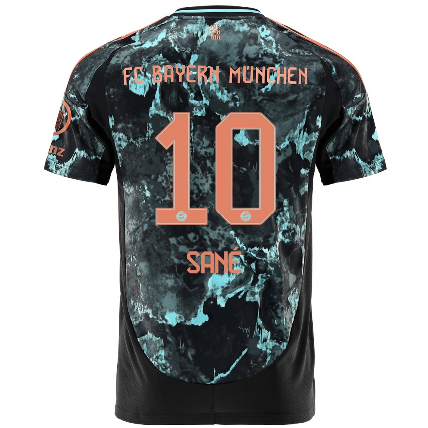 Niño Fútbol Camiseta Leroy Sane #10 Negro 2ª Equipación 2024/25