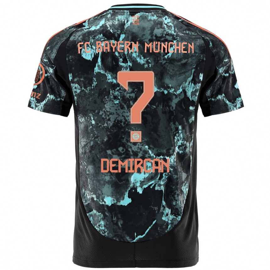 Niño Fútbol Camiseta Emirhan Demircan #0 Negro 2ª Equipación 2024/25