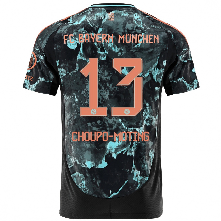 Niño Fútbol Camiseta Eric Maxim Choupo-Moting #13 Negro 2ª Equipación 2024/25