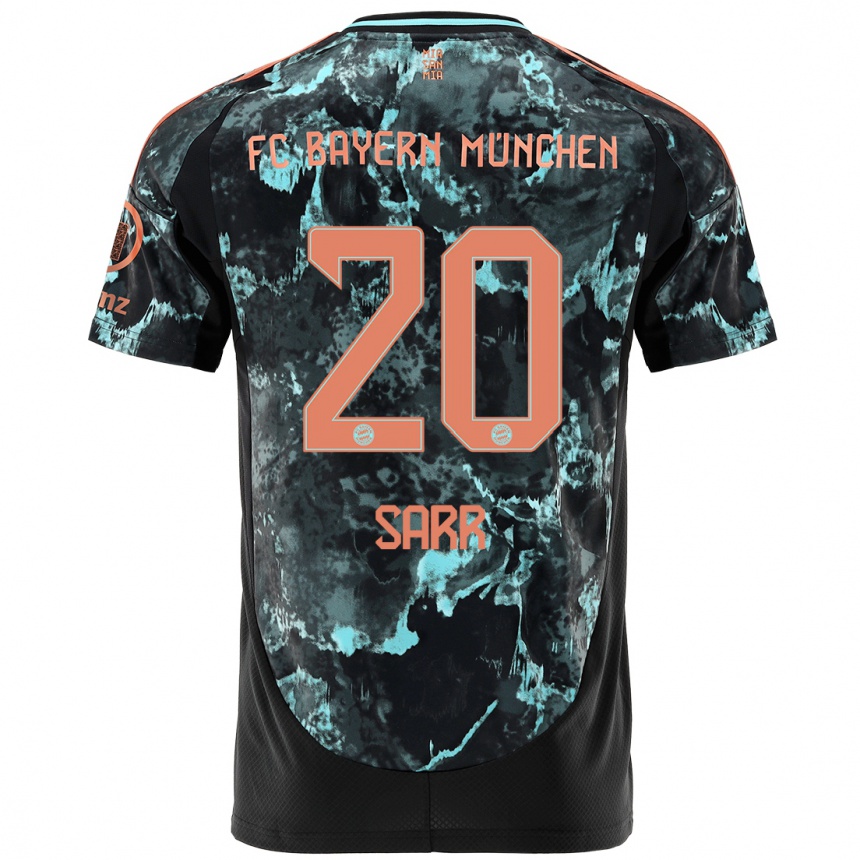 Niño Fútbol Camiseta Bouna Sarr #20 Negro 2ª Equipación 2024/25