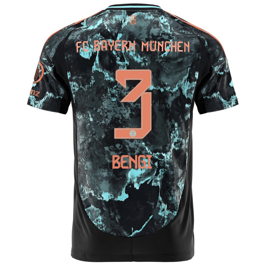 Niño Fútbol Camiseta Kaan Bengi #3 Negro 2ª Equipación 2024/25