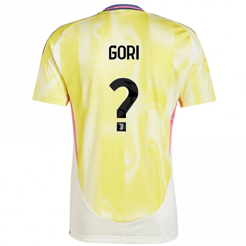 Niño Fútbol Camiseta Stefano Gori #0 Amarillo Solar 2ª Equipación 2024/25