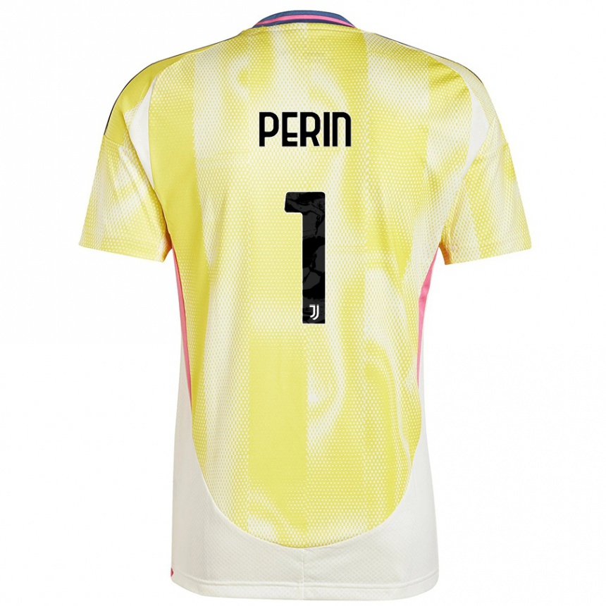 Niño Fútbol Camiseta Mattia Perin #1 Amarillo Solar 2ª Equipación 2024/25