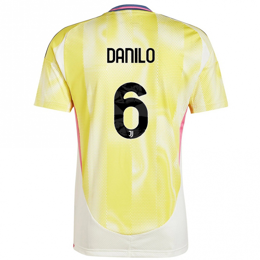 Niño Fútbol Camiseta Danilo #6 Amarillo Solar 2ª Equipación 2024/25