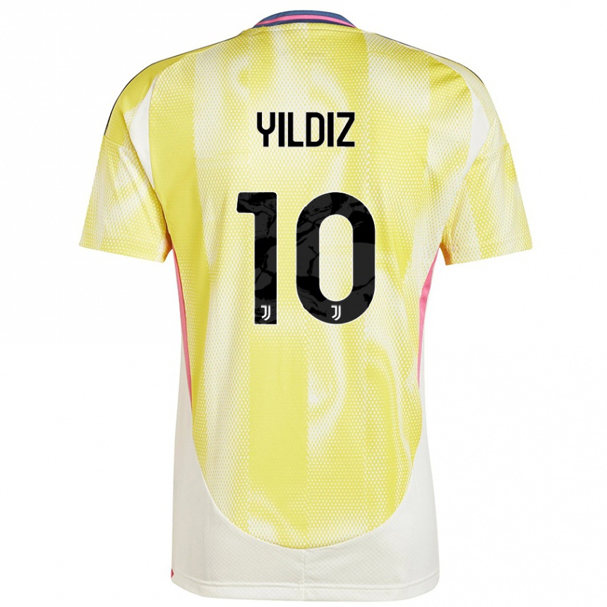 Niño Fútbol Camiseta Kenan Yildiz #10 Amarillo Solar 2ª Equipación 2024/25