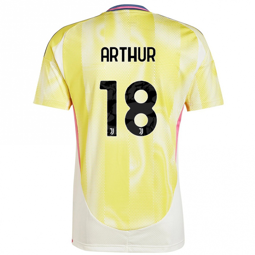 Niño Fútbol Camiseta Arthur Melo #18 Amarillo Solar 2ª Equipación 2024/25