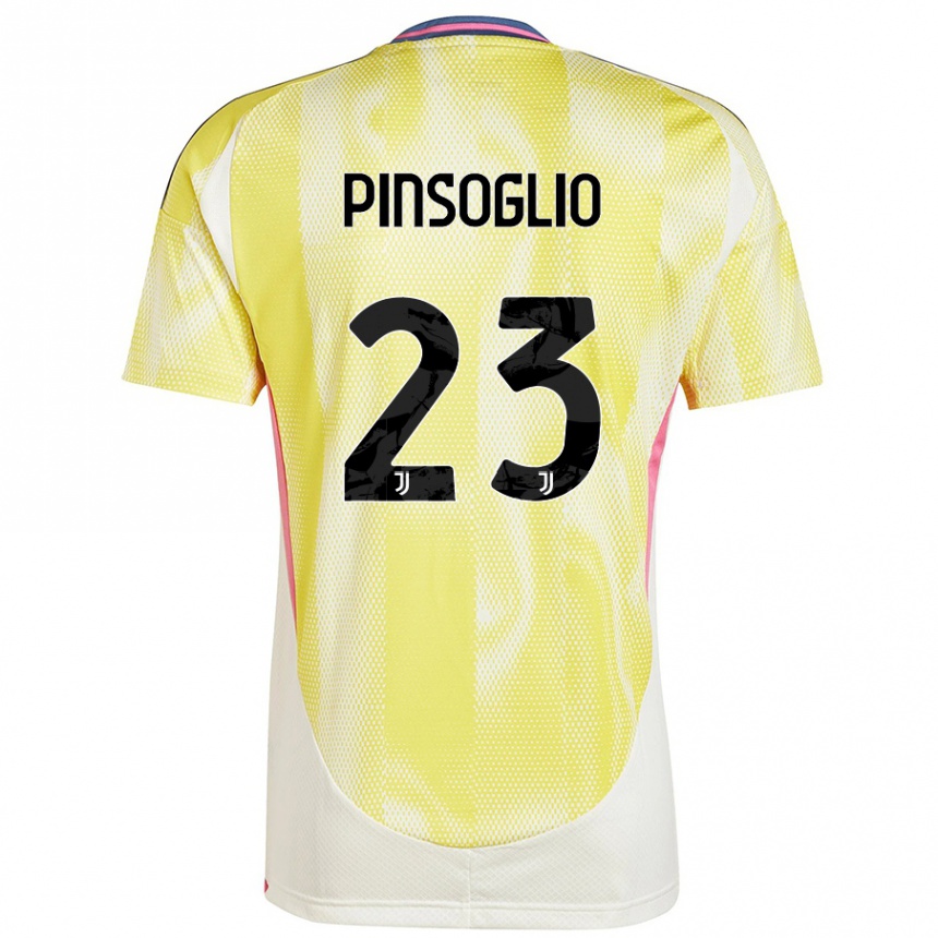 Niño Fútbol Camiseta Carlo Pinsoglio #23 Amarillo Solar 2ª Equipación 2024/25