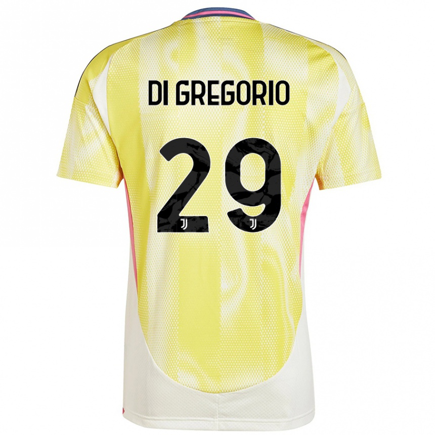 Niño Fútbol Camiseta Michele Di Gregorio #29 Amarillo Solar 2ª Equipación 2024/25