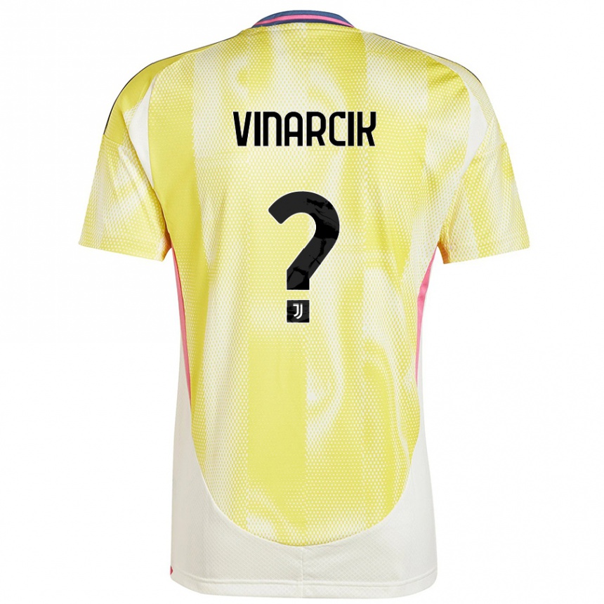 Niño Fútbol Camiseta Jakub Vinarcik #0 Amarillo Solar 2ª Equipación 2024/25