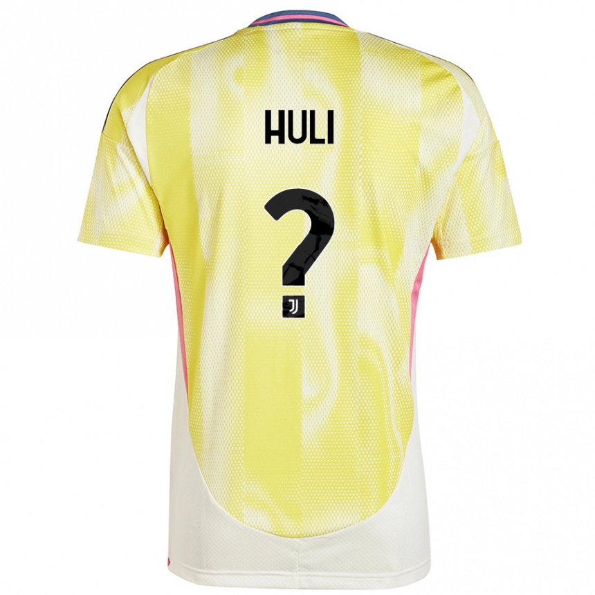 Niño Fútbol Camiseta Raffaele Huli #0 Amarillo Solar 2ª Equipación 2024/25