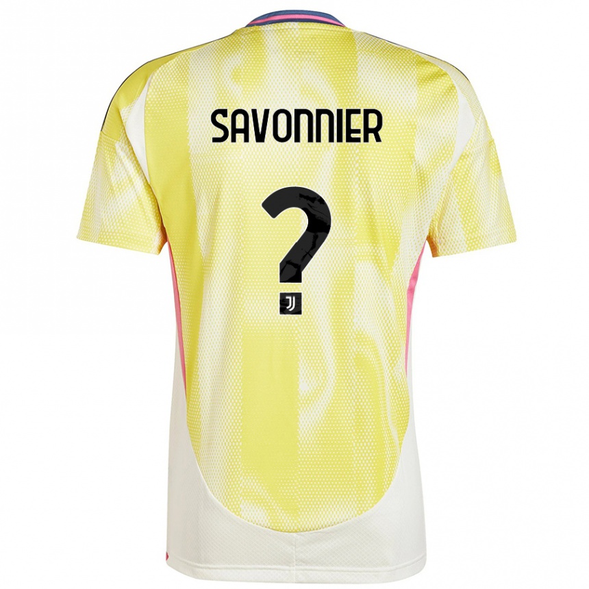 Niño Fútbol Camiseta Nelson Savonnier #0 Amarillo Solar 2ª Equipación 2024/25