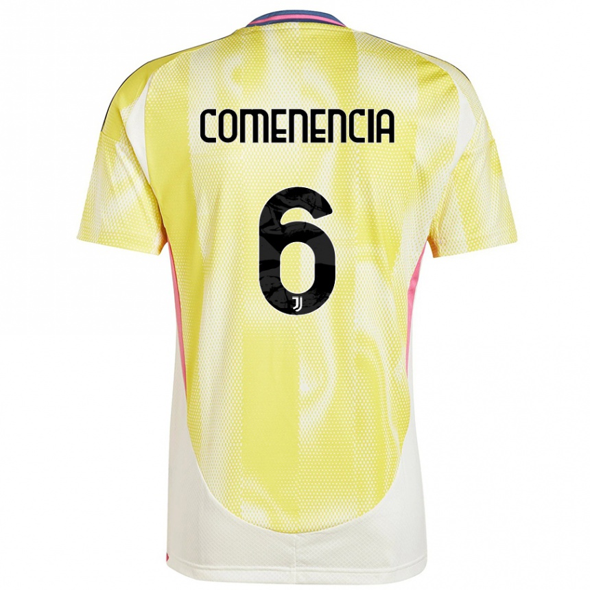 Niño Fútbol Camiseta Livano Comenencia #6 Amarillo Solar 2ª Equipación 2024/25