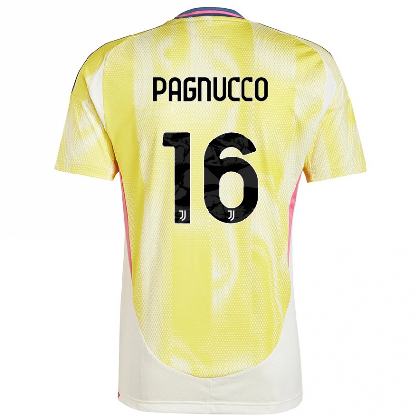 Niño Fútbol Camiseta Filippo Pagnucco #16 Amarillo Solar 2ª Equipación 2024/25