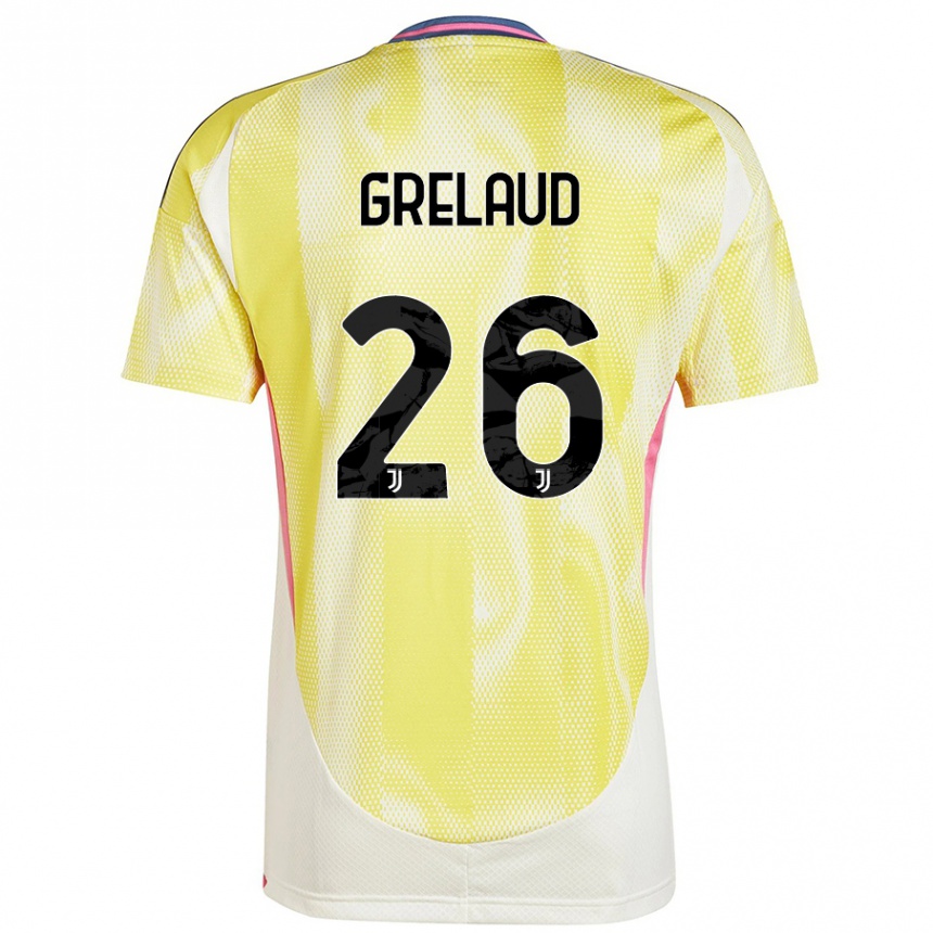 Niño Fútbol Camiseta Josue Grelaud #26 Amarillo Solar 2ª Equipación 2024/25