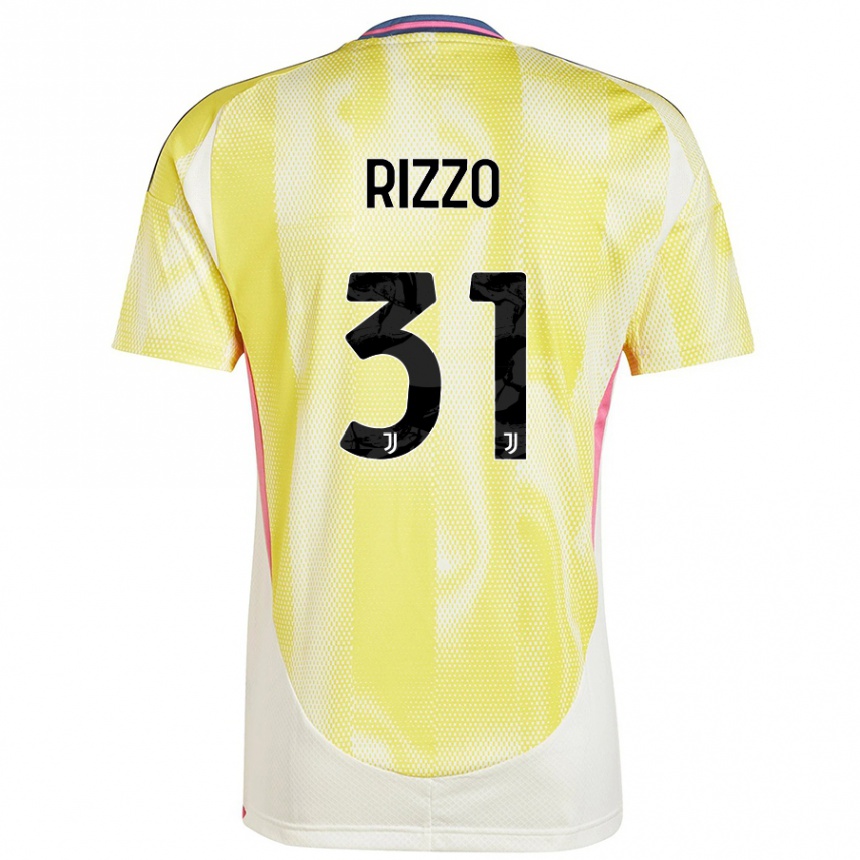 Niño Fútbol Camiseta Niccolò Rizzo #31 Amarillo Solar 2ª Equipación 2024/25