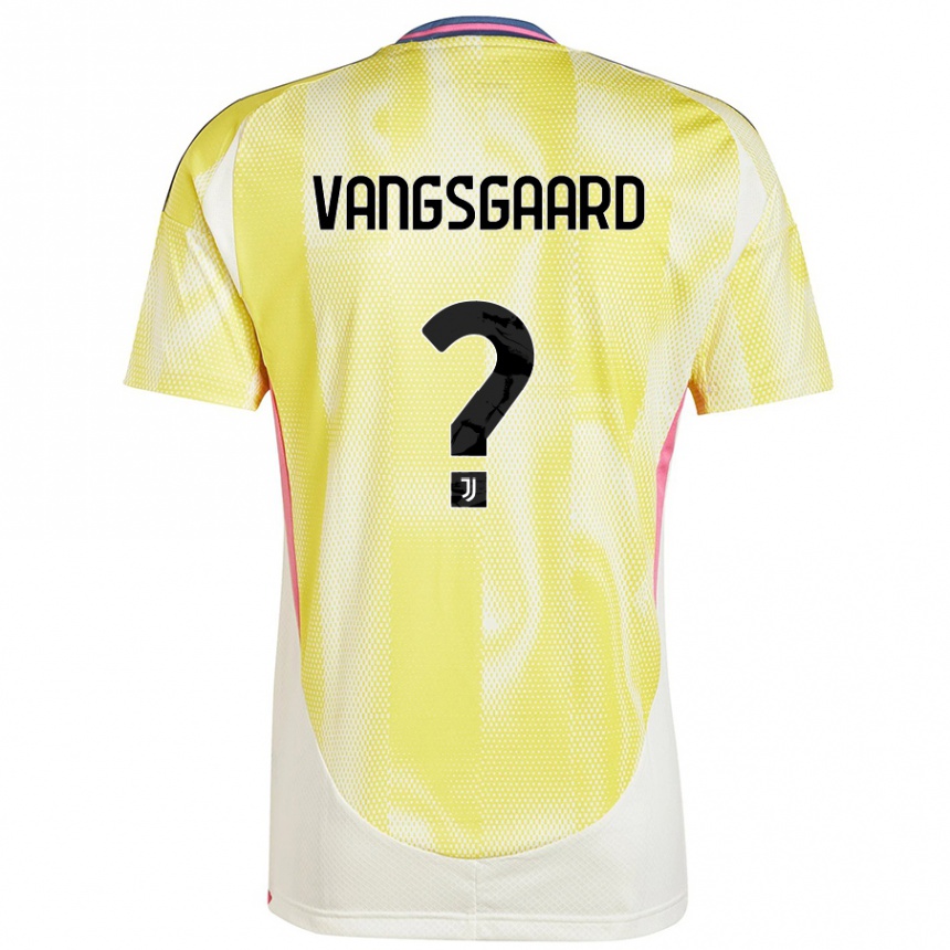 Niño Fútbol Camiseta Amalie Vangsgaard #0 Amarillo Solar 2ª Equipación 2024/25