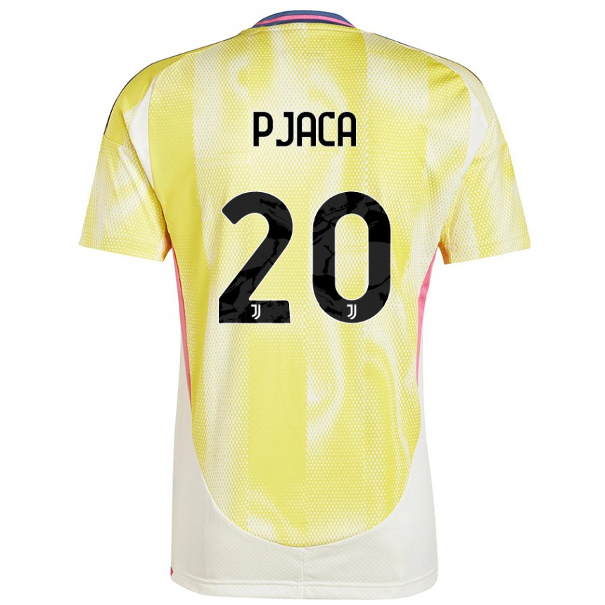 Niño Fútbol Camiseta Marko Pjaca #20 Amarillo Solar 2ª Equipación 2024/25