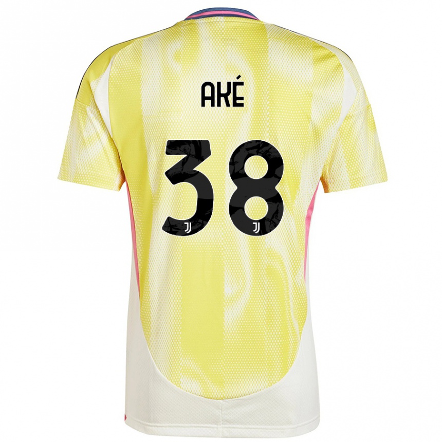 Niño Fútbol Camiseta Marley Ake #38 Amarillo Solar 2ª Equipación 2024/25