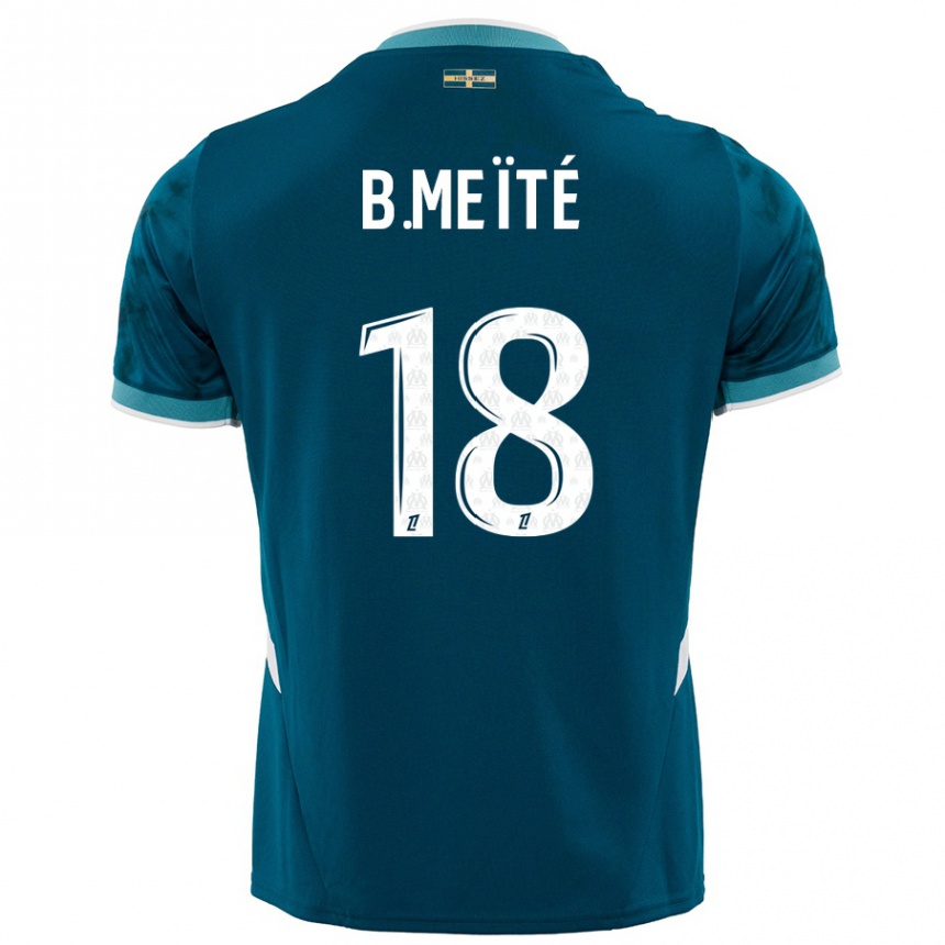 Niño Fútbol Camiseta Bamo Meïté #18 Azul Turquesa 2ª Equipación 2024/25