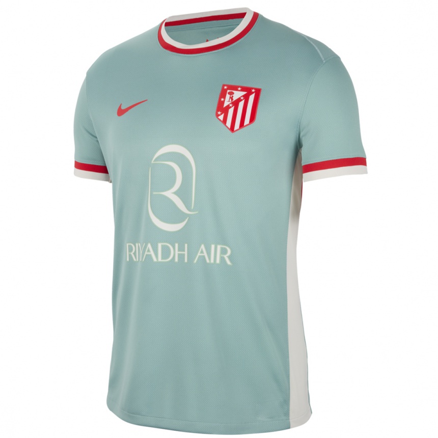 Niño Fútbol Camiseta Yannick Carrasco #21 Beige Claro Azul 2ª Equipación 2024/25