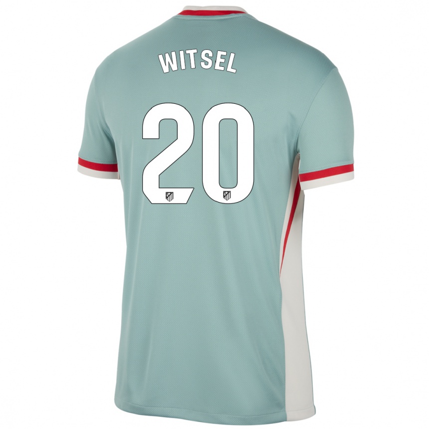 Niño Fútbol Camiseta Axel Witsel #20 Beige Claro Azul 2ª Equipación 2024/25