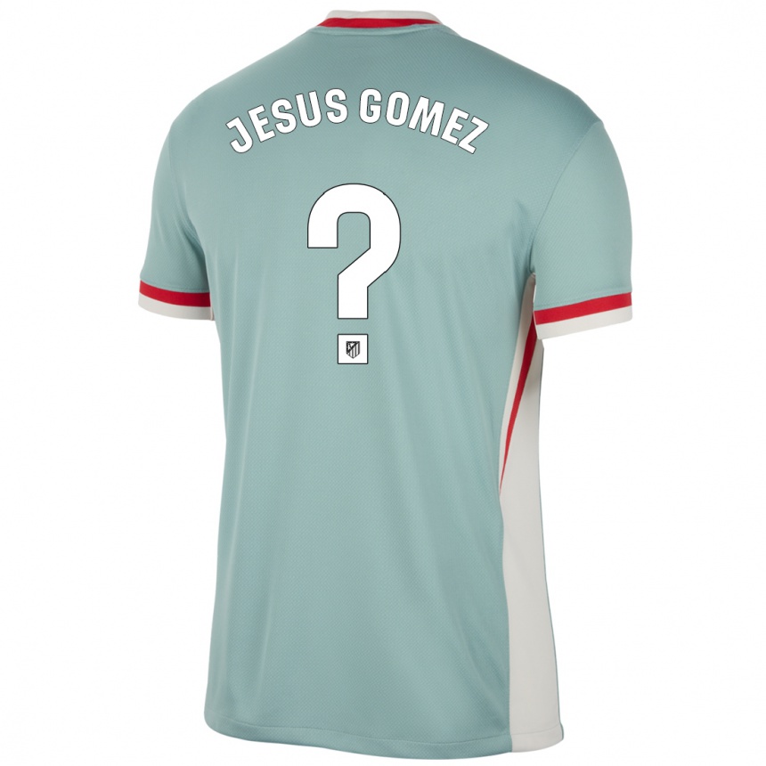 Niño Fútbol Camiseta Jesus Gomez #0 Beige Claro Azul 2ª Equipación 2024/25