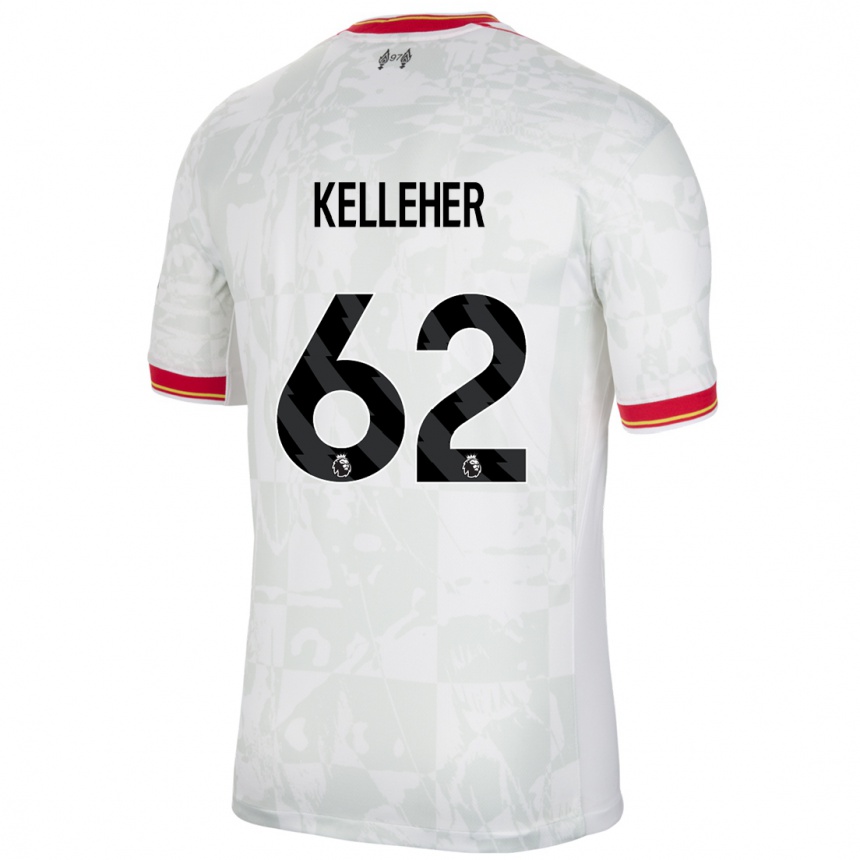 Niño Fútbol Camiseta Caoimhin Kelleher #62 Blanco Rojo Negro Equipación Tercera 2024/25