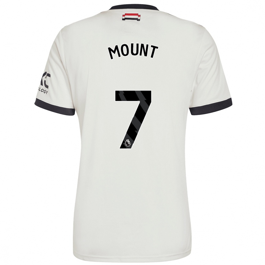 Niño Fútbol Camiseta Mason Mount #7 Blanquecino Equipación Tercera 2024/25