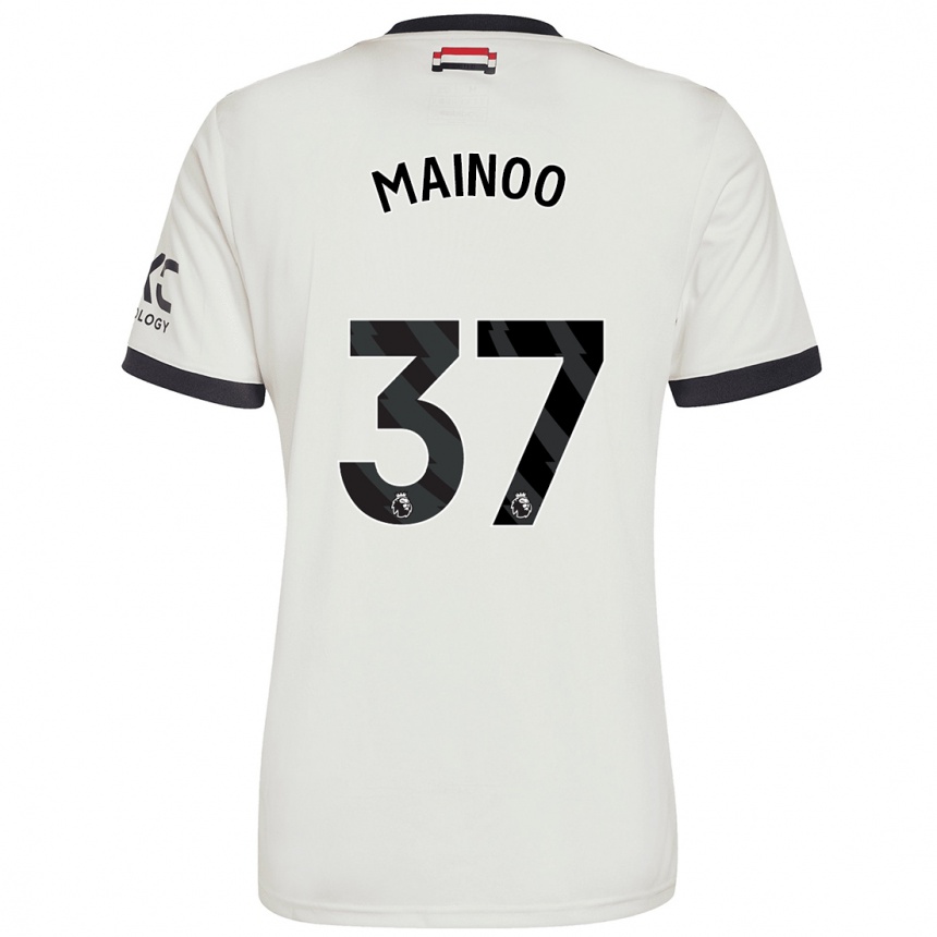 Niño Fútbol Camiseta Kobbie Mainoo #37 Blanquecino Equipación Tercera 2024/25