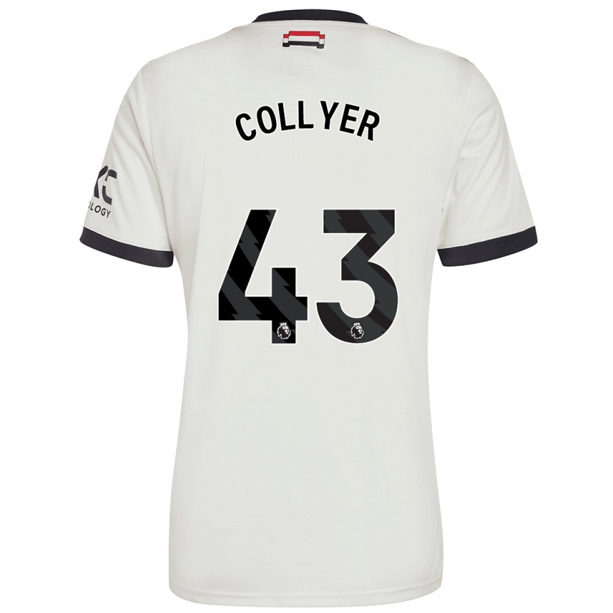 Niño Fútbol Camiseta Toby Collyer #43 Blanquecino Equipación Tercera 2024/25