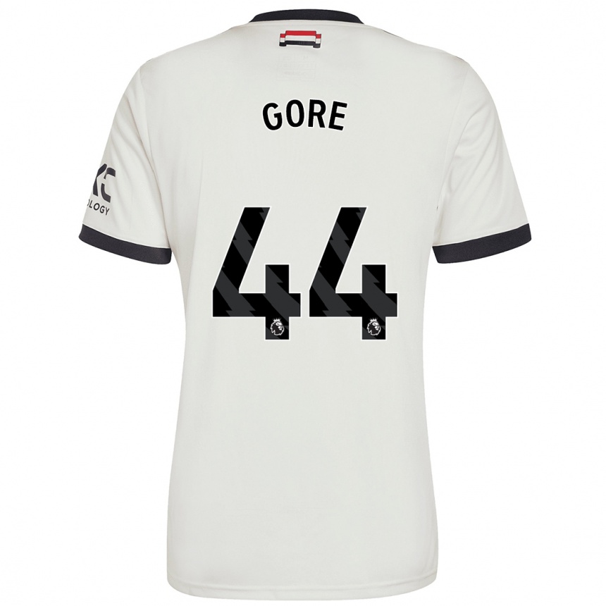 Niño Fútbol Camiseta Daniel Gore #44 Blanquecino Equipación Tercera 2024/25