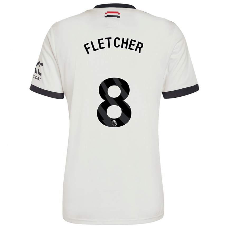 Niño Fútbol Camiseta Tyler Fletcher #8 Blanquecino Equipación Tercera 2024/25