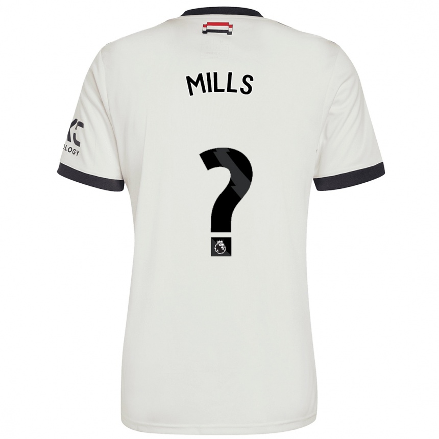 Niño Fútbol Camiseta Albert Mills #0 Blanquecino Equipación Tercera 2024/25